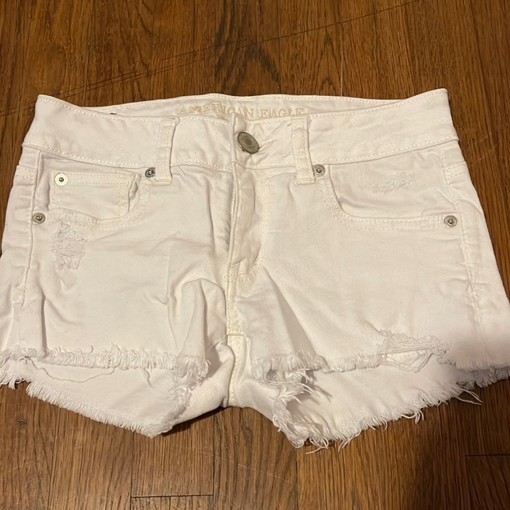 AE Low-rise jean shorts